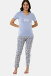 Amante Cotton Loungewear Top - Brunnera Blue — thumbnail 5